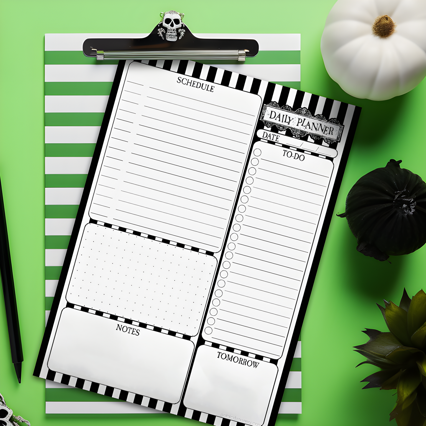 Beetlejuice Daily Desk Planner