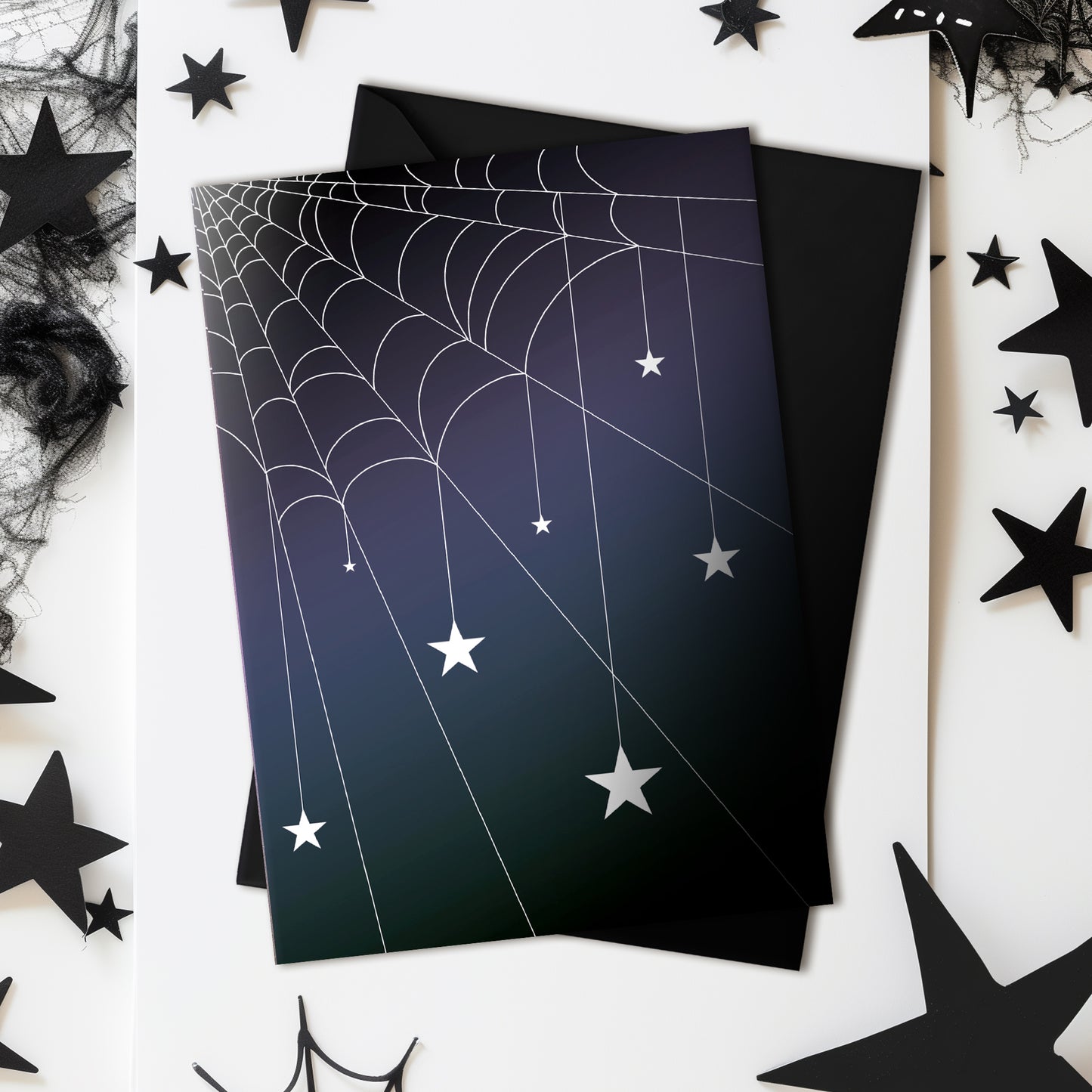 Starweb Cobweb & Star A5 Card