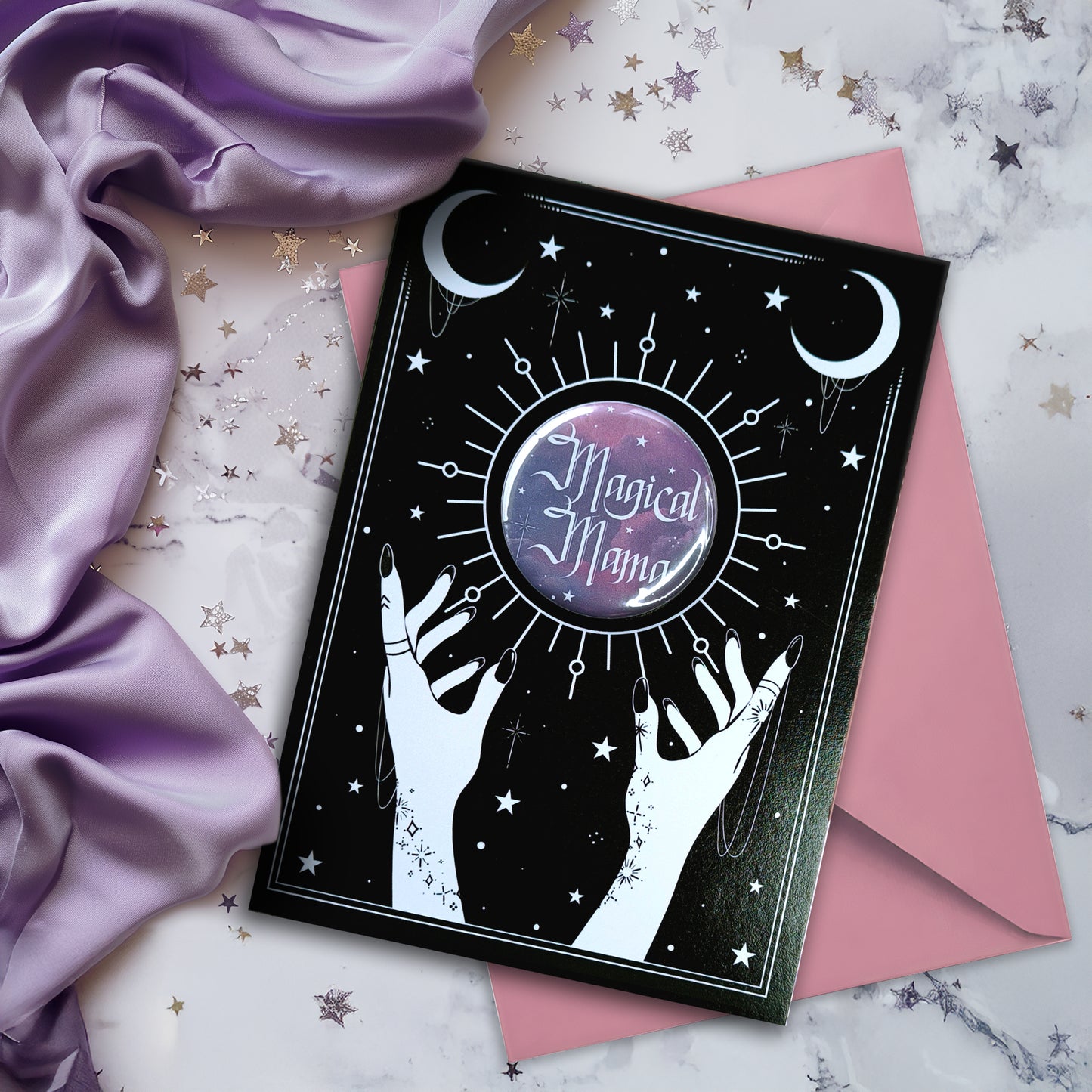 Magical Hands Card - Custom Badge