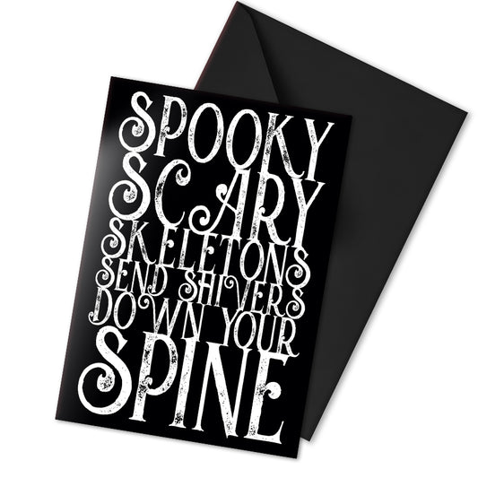 Spooky Scary Halloween Card