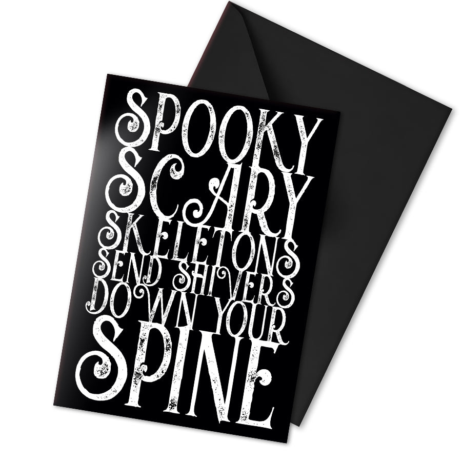 Gruselige Halloween-Karte