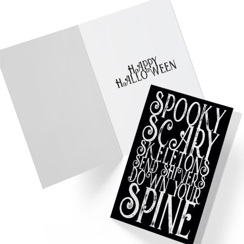 Gruselige Halloween-Karte