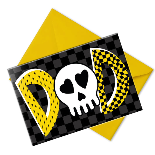 Emo Skull Father's Day Card