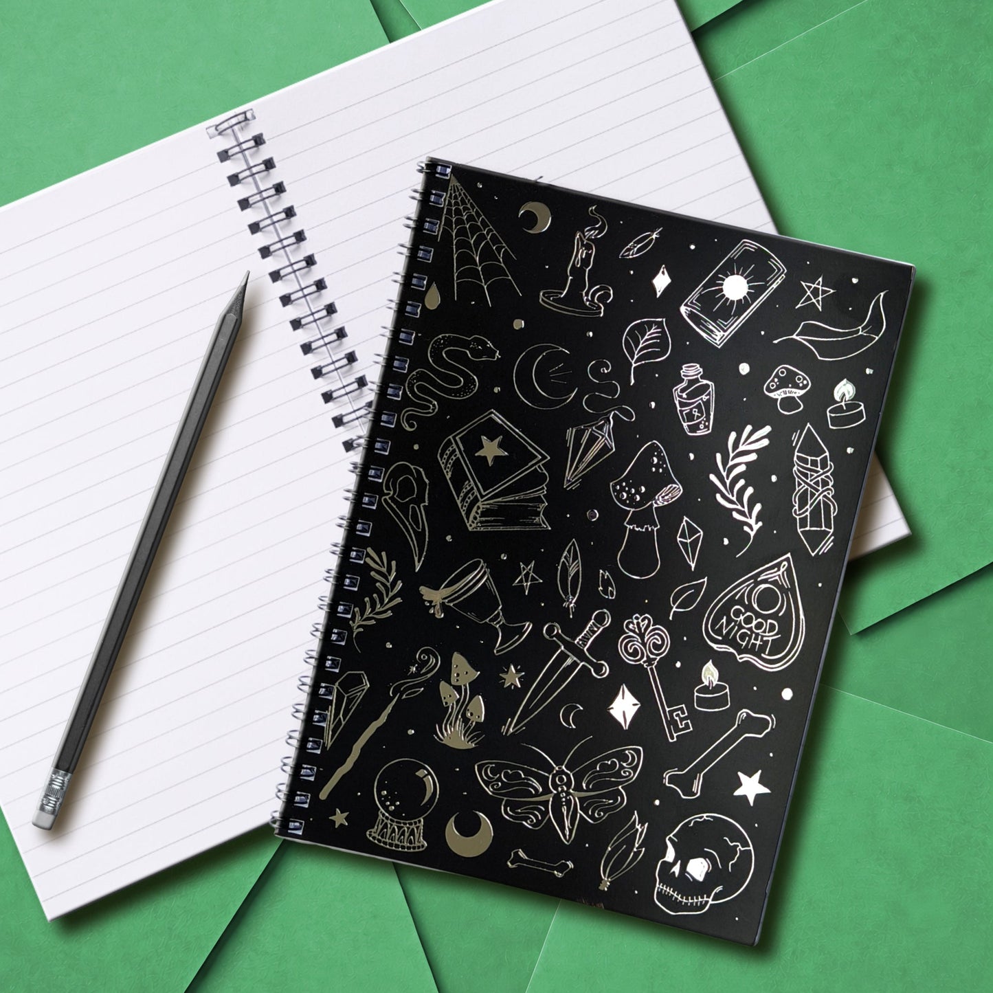 Chrome Witchy Icons Notebook