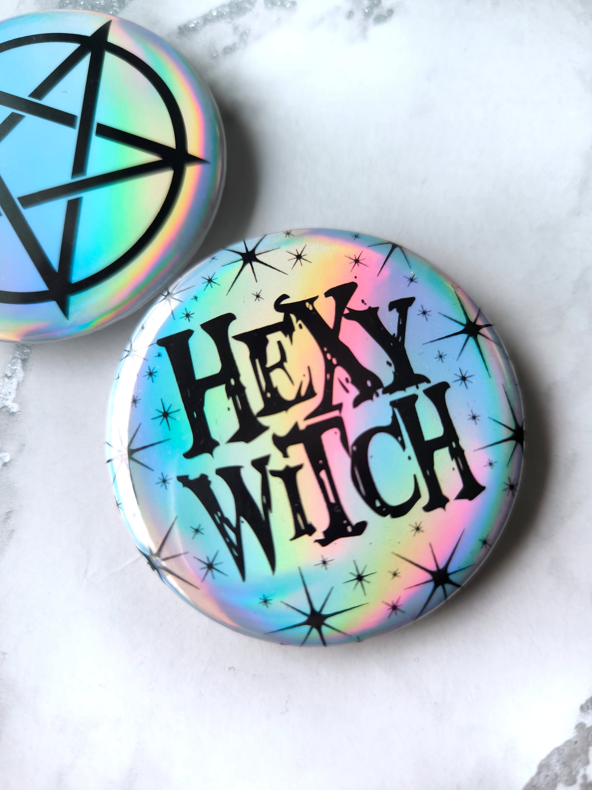 Holo Witch Badges - 2 pk