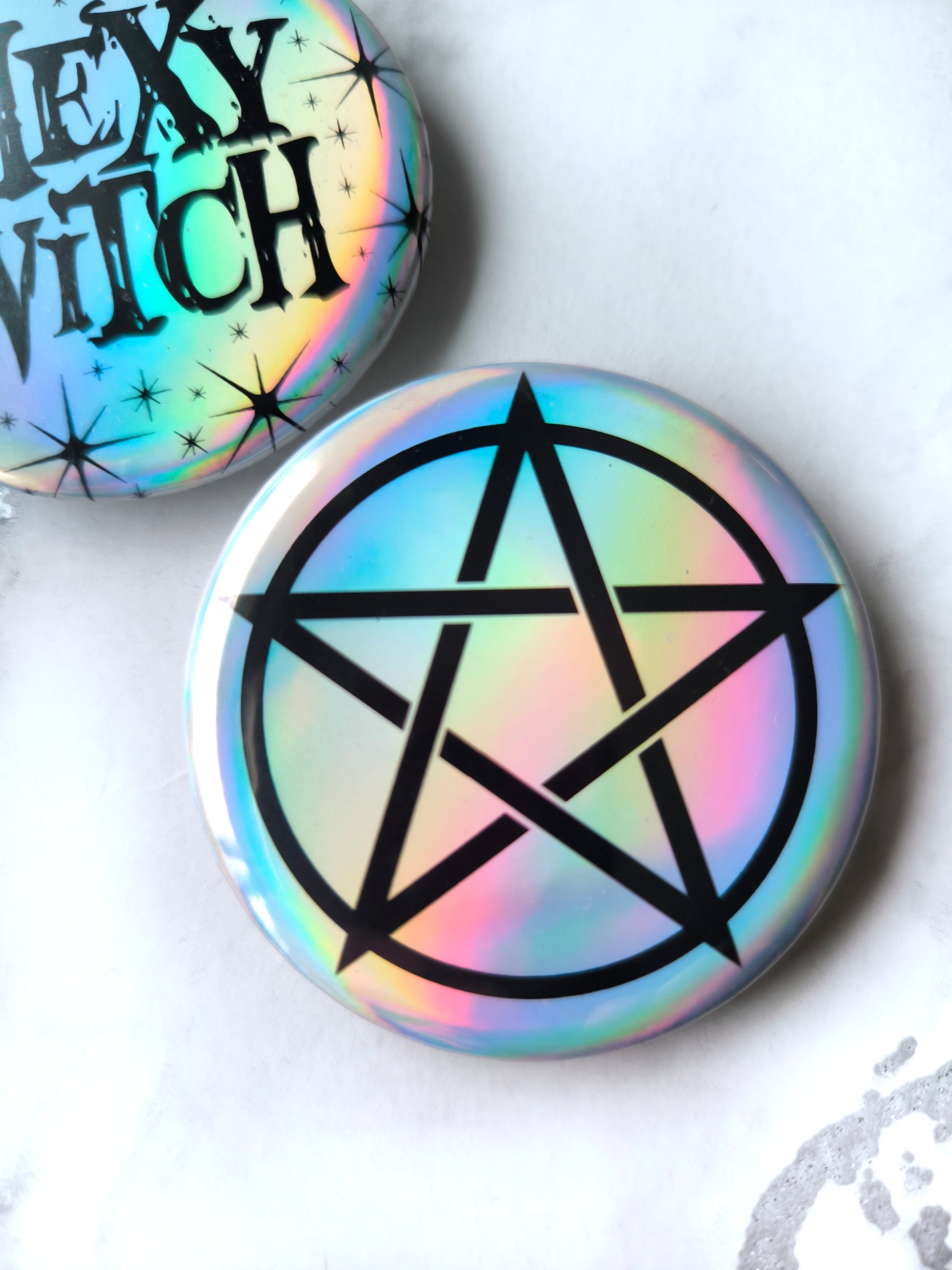 Holo Witch Badges - 2 pk