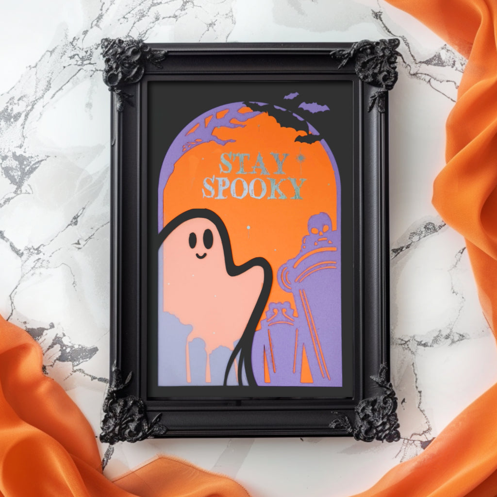 Stay Spooky Ghost Card - Handmade