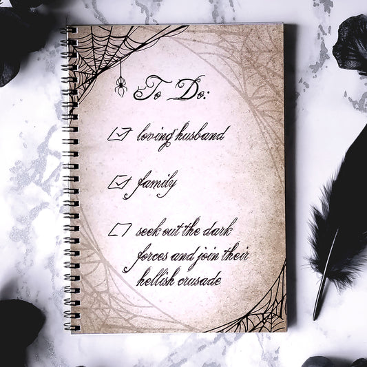 Morticia A5 Wirebound Notebook
