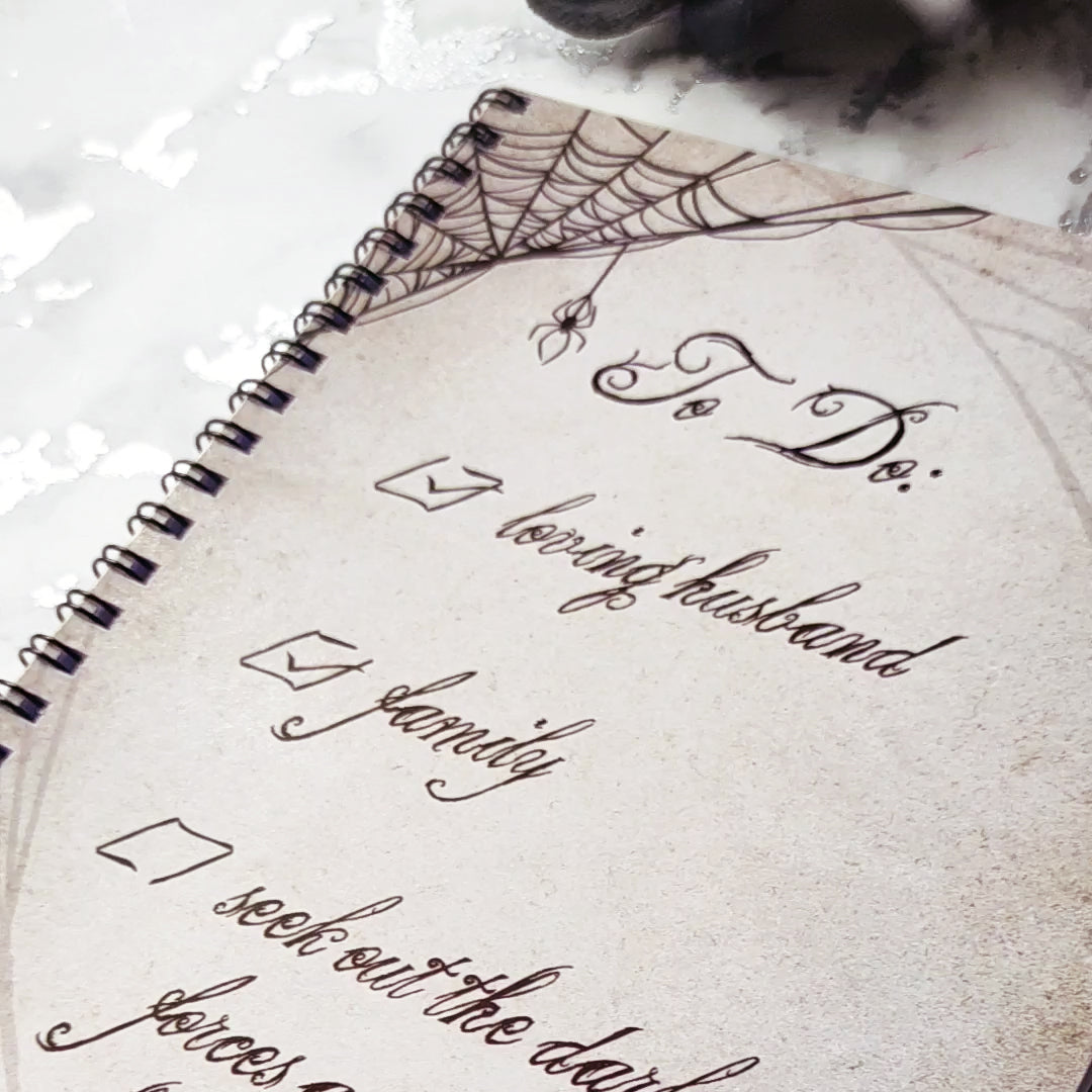 Morticia A5 Wirebound Notebook