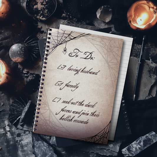 Morticia A5 Wirebound Notebook