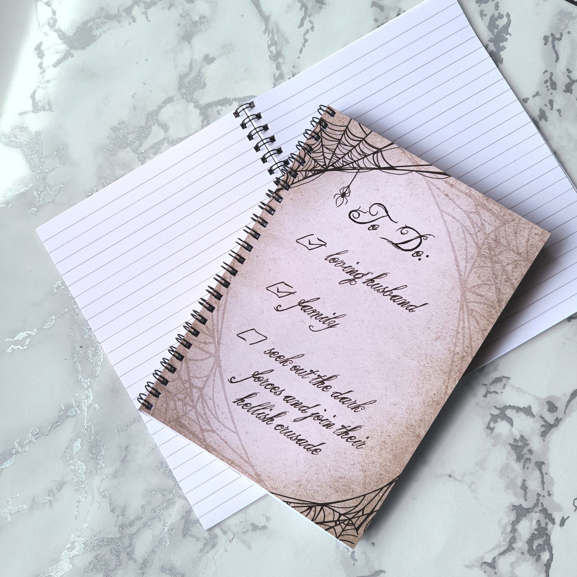 Morticia A5 Wirebound Notebook