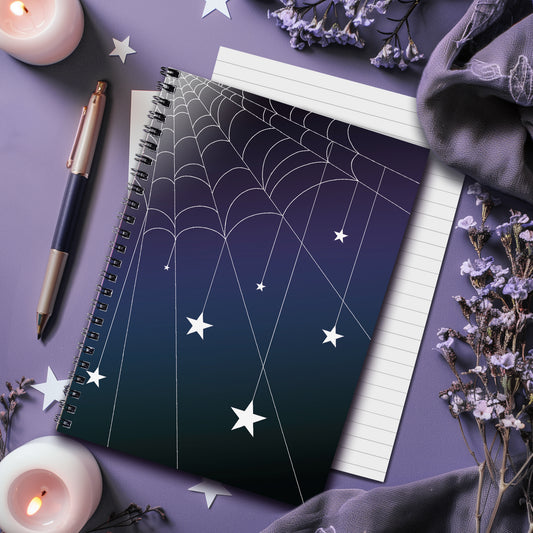 Starweb Spinnennetz &amp; Stern Notizbuch