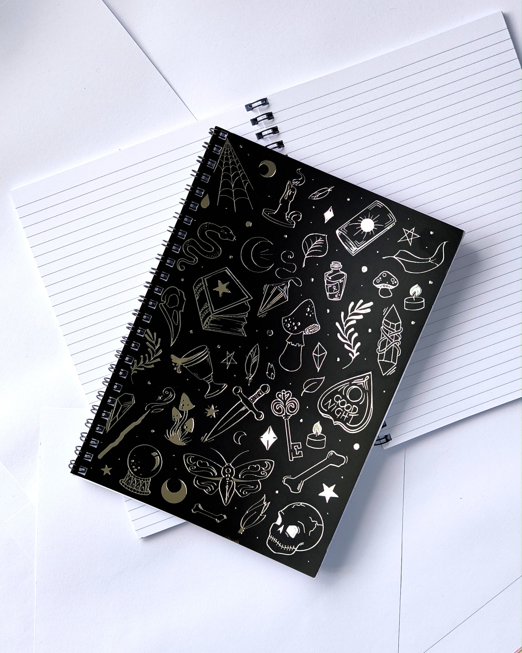 Chrome Witchy Icons Notebook