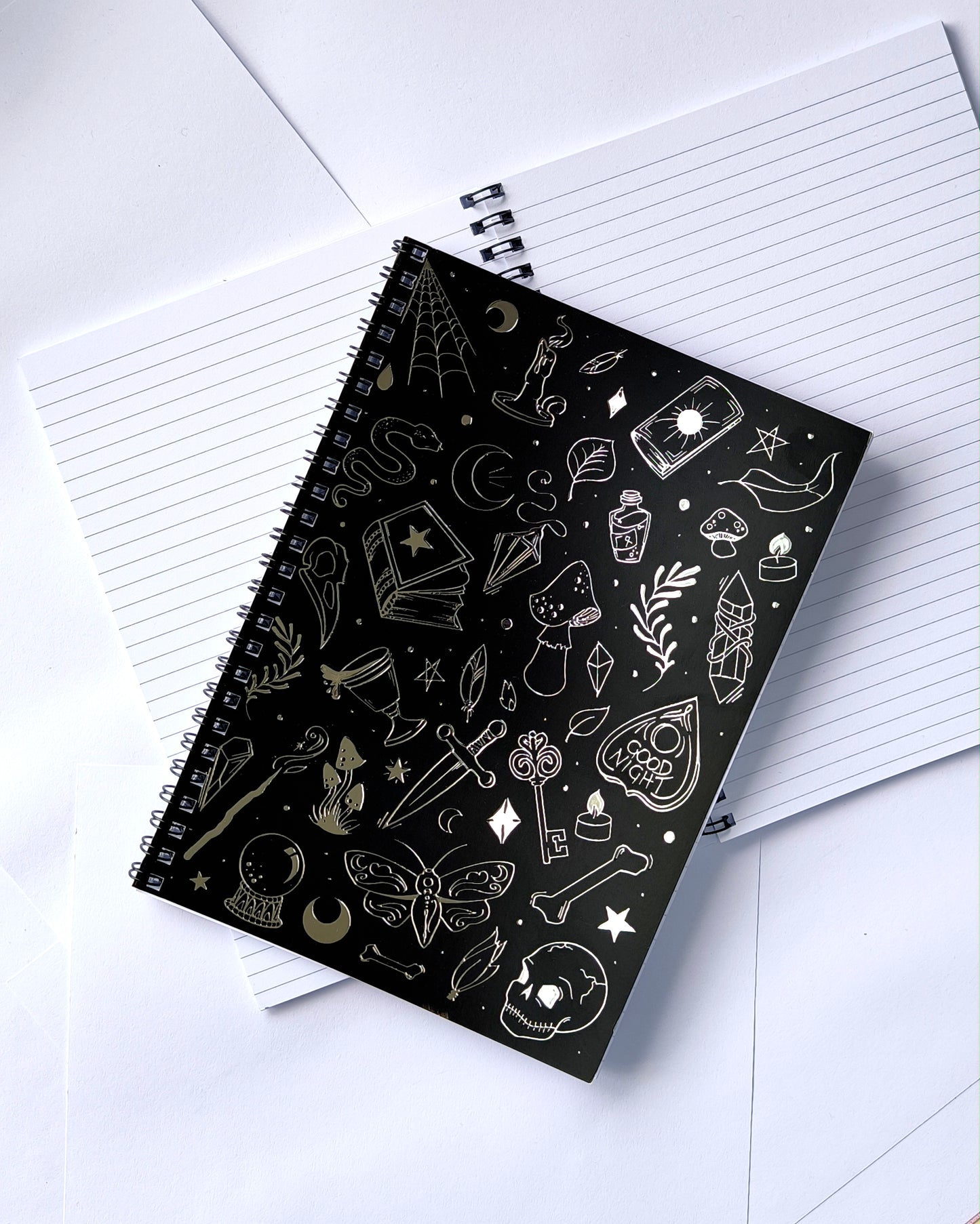 Chrome Witchy Icons Notebook
